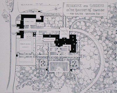 Residence and Gardens on The Flagstaff Hill, Colwyn Bay, for Walter Whitehead Esq, from Thomas Mawson